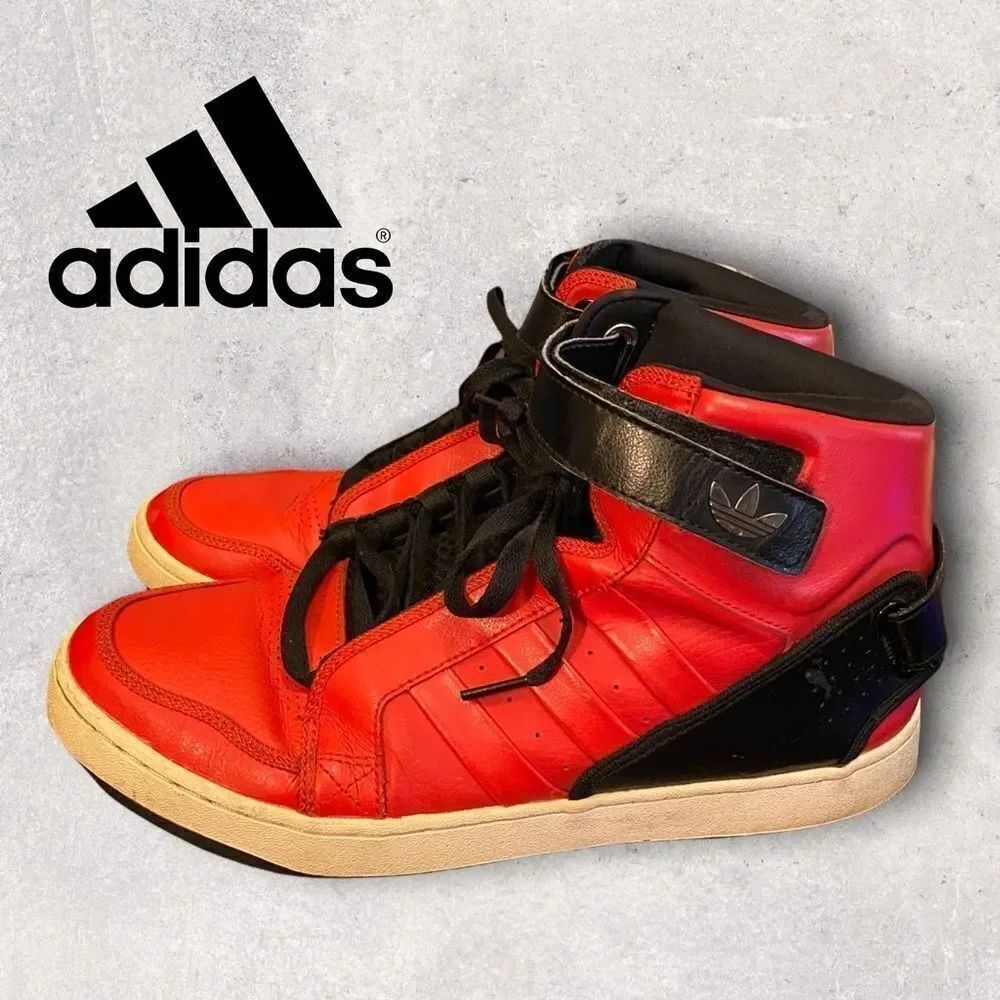 Adidas AR 3.0 Red Leather Basketball Sneakers 10
